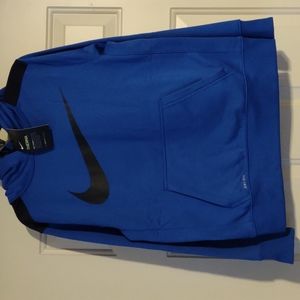 Blue Nike Dri-fir Hoodie.  Boys size Large.  New with Tags.